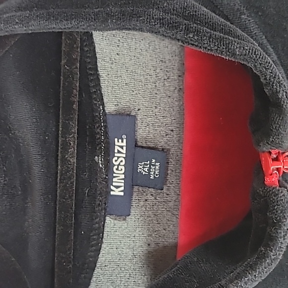 King Size Tall Sweat Suit 2 Piece Size 3XL Red/Black - Picture 4 of 10